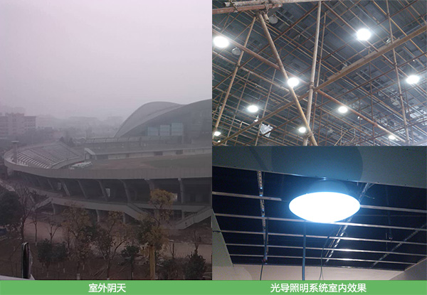 霧霾天時光導照明系統的效果