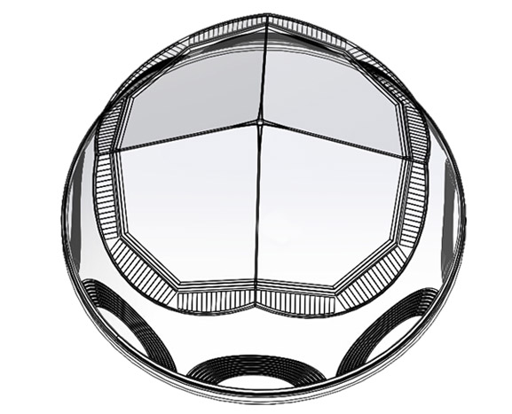 鉆石型采光罩-導光管采光系統